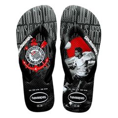Sandália Havaianas Kids Times Corinthians Preto 27/28