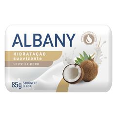 Sabonete Albany Feminino Hidratação Suavizante Branco 85g