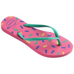 Sandália Havaianas Kids Slim Harmony Ciber Pink 29/30
