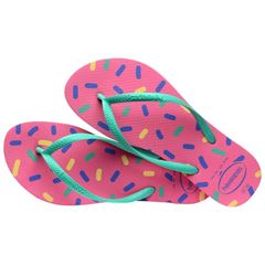 Sandália Havaianas Kids Slim Harmony Ciber Pink 29/30