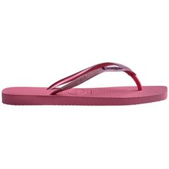 Sandália Havaianas Slim Square Glitter Rosa Veludo 33/34