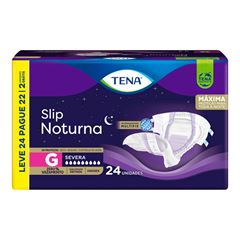Fralda Tena Slip Noturna G Leve 24 Pague 22