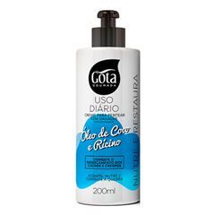 Creme para Pentear Gota Dourada Óleo de Coco e Rícino