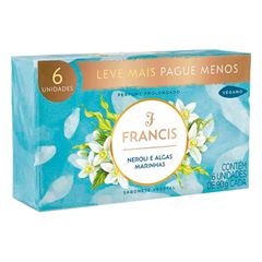 Sabonete Francis Clássico Marinho Pack com 6 Unidades de 90g