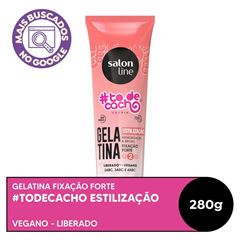 Gelatina Salon Line #TodeCacho EstilizaçãoFixação Forte