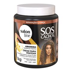 CREME PARA PENTEAR SOS CACHOS ARGININA SALON LINE 1KG