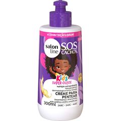 CREME PARA PENTEAR SOS CACHOS KIDS SUPER OLEOS SALON LINE 300ML