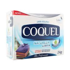 Lava Roupas Em Pó Coquel Natural Limpa
