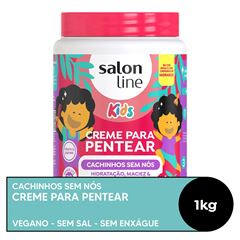 CREME PARA PENTEAR CACHINHOS SEM NOS MORANGO SALON LINE 1KG