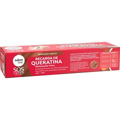 RECARGA DE QUERATINA SOS CACHOS REPARACAO TOTAL SALON LINE 80G