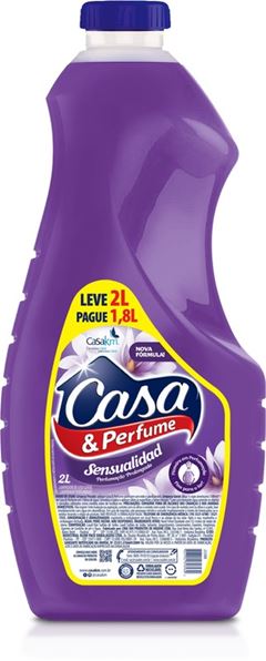 Limpador Perfumado Sensualidad Casa Km Casa E Perfume Frasco Leve 2l Pague 1,8l