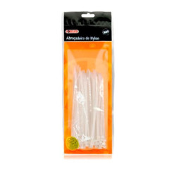 Abraçadeira Foxlux Nylon 140 x 3,5mm Branca com 100 Unidades