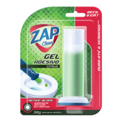 Gel Sanitário Adesivo Zap Clean Citrus Refil