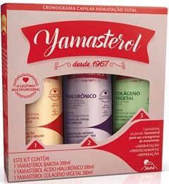 Kit Multifuncional Yamasterol Babosa, Hialuronico e Colágeno