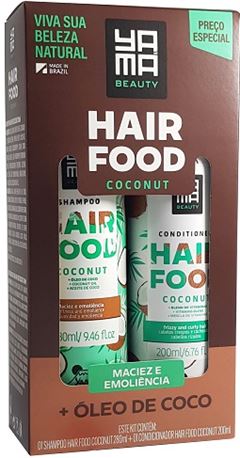 Shampoo + Condicionador Yamá Hair Food Coconut