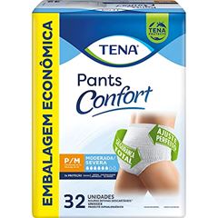 Roupa Íntima Descartável Tena Pants Confort P/M com 32 Unidades