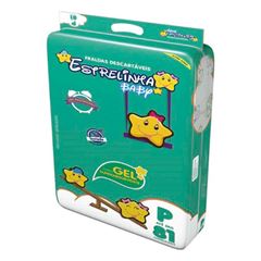 FRALDA DESCARTAVEL ESTRELINHA BABY SUPER JUMBO TAMANHO P