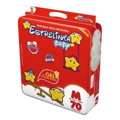 Fralda Descartável Estrelinha Baby Super Tamanho M