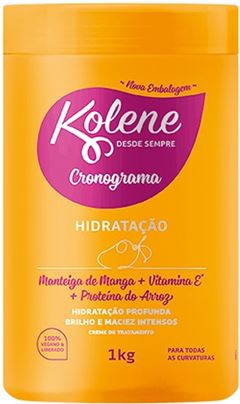 Creme de Tratamento Kolene Cronograma Capilar Hidratação 1kg