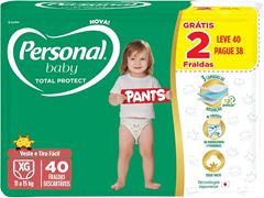 Fralda Descartável Personal Baby T. Protect Pants MG XG