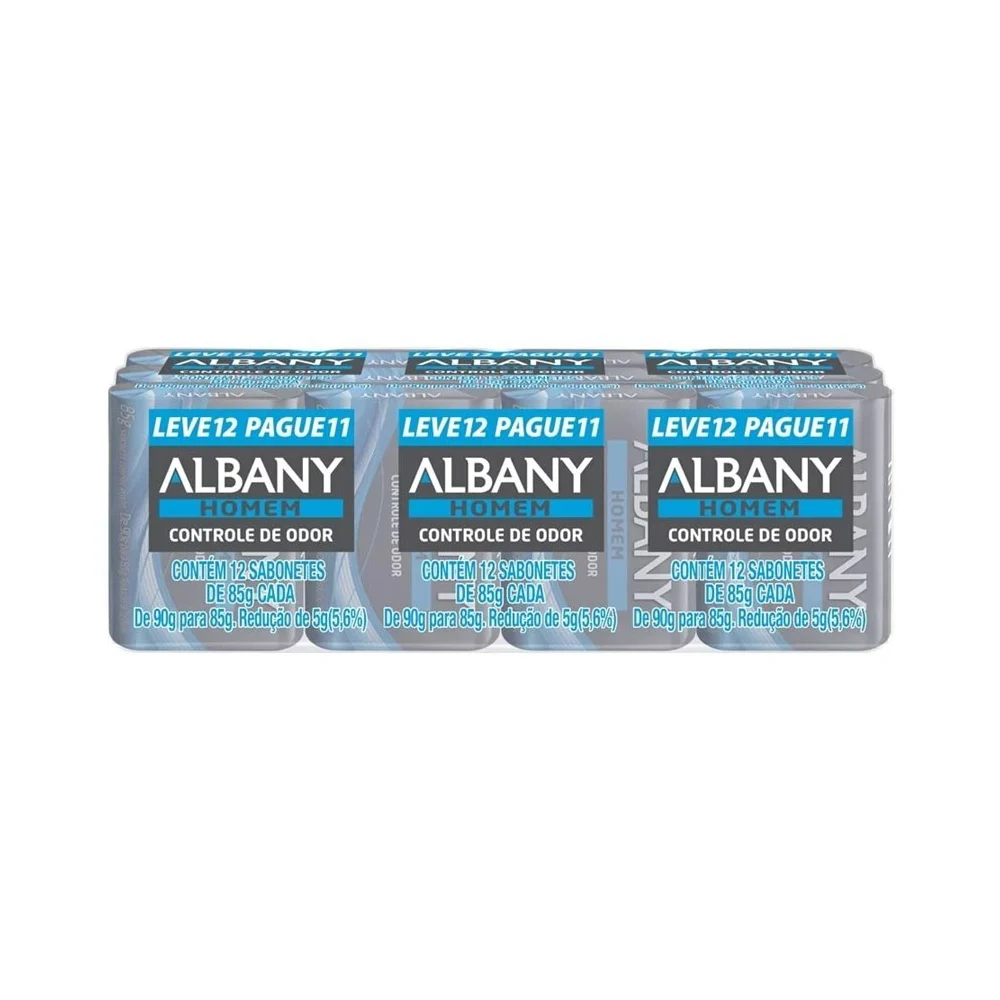 Sabonete Albany Homem Azul Leve 12 Pague 11 85g