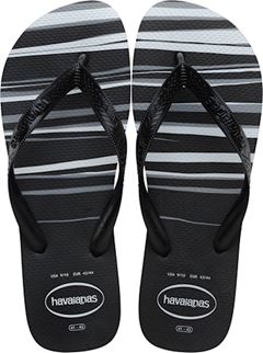 Sandália Havaianas Top Basic Preto, Preto, Preto e Branco 45/46