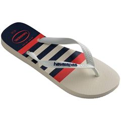 Sandália Havaianas Top Náutico Branco/Branco/Marinho 37/38
