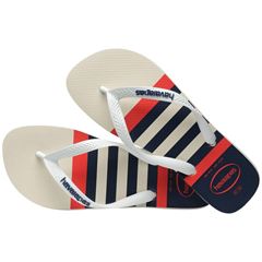 Sandália Havaianas Top Náutico Branco/Branco/Marinho 37/38