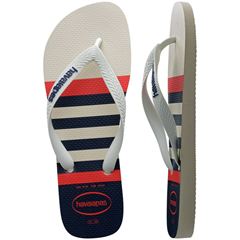 Sandália Havaianas Top Náutico Branco/Branco/Marinho 37/38
