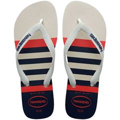 Sandália Havaianas Top Náutico Branco/Branco/Marrom 37/38