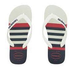 Sandália Havaianas Top Náutico Branco/Branco/Marrom 45/46