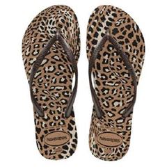 Sandália Havaianas Slim Animado Rose Gold/Café 33/34