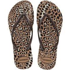 Sandália Havaianas Slim Animado Rose Gold/Café 39/40