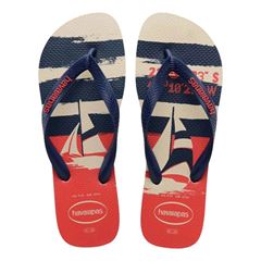 Sandália Havaianas Top Náutico Bege Palha/Marrom/Verde 37/38