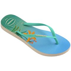 Sandália Havaianas Slim Postcard Bege Palha 33/34