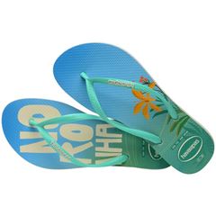 Sandália Havaianas Slim Postcard Bege Palha 33/34