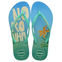 Sandália Havaianas Slim Postcard Bege Palha 33/34