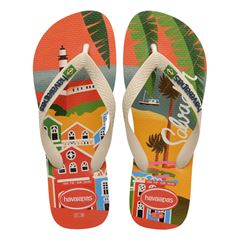 Sandália Havaianas Slim Postcard Bege Palha 39/40