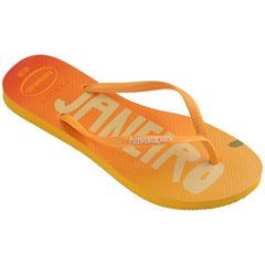 Sandália Havaianas Slim Postcard Amarelo Pop 33/34