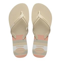 Sandália Havaianas Elegance Print Bege Palha 37/38