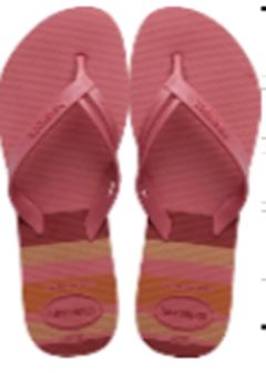 Sandália Havaianas Elegance Print Pau Brasil 33/34
