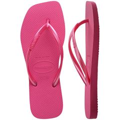 Sandália Havaianas Slim Square Rosa Flux 33/34