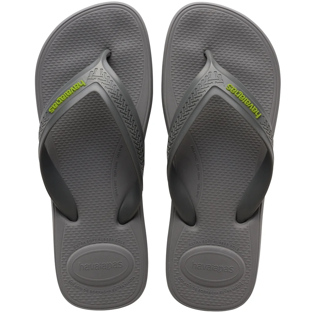 Sandália Havaianas Top Max Conforto Cinza Aço 43/44