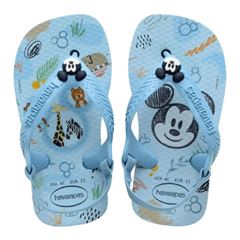 Sandália Havaianas Baby Disney Clássico Azul Lavanda 17/18