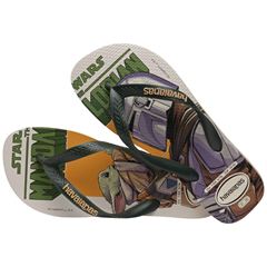 Sandália Havaianas Star Wars Bege Palha/Verde Escuro 43/44