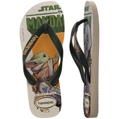 Sandália Havaianas Star Wars Bege Palha/Verde Escuro 43/44