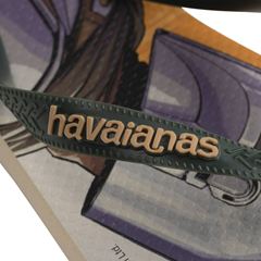 Sandália Havaianas Star Wars Bege Palha/Verde Escuro 43/44