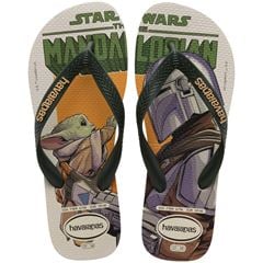 Sandália Havaianas Star Wars Bege Palha/Verde Escuro 43/44