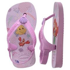 Sandália Havaianas Baby Disney Clássica Lavanda Fresca 19