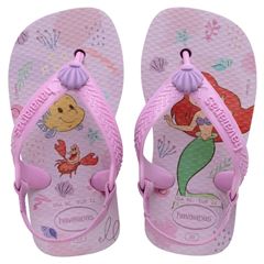Sandália Havaianas Baby Disney Clássica Lavanda Fresca 19